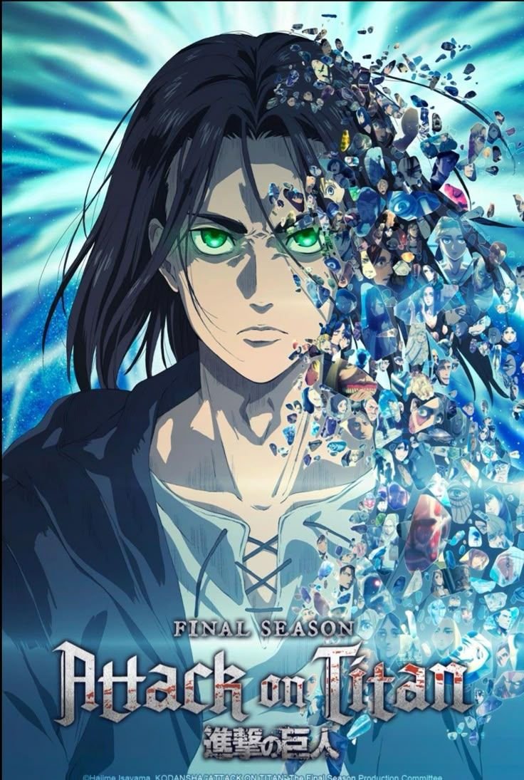 Attack on Titan anime series - Dark fantasy and survival